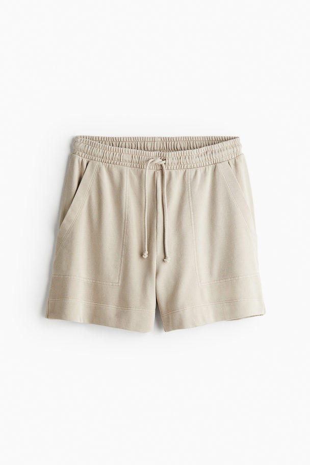 H&M Sweatshorts Hellbeige