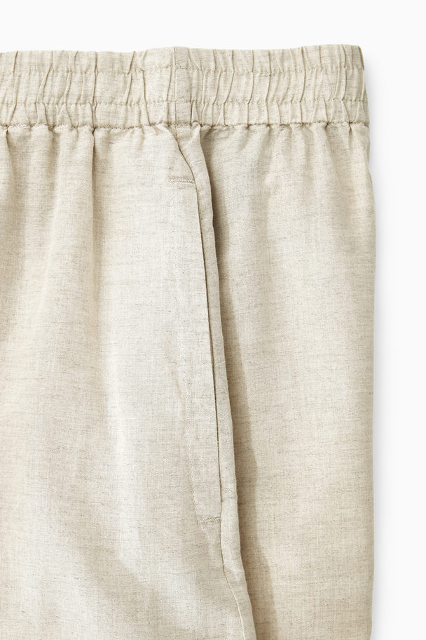 COS Linen-blend Culottes Beige